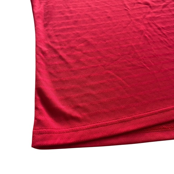 Adidas Women's M Red White Nebraska Cornhuskers Climalite Polo Collegiate Sporty - Picture 11 of 16